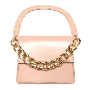 Chained Handbag - Nude